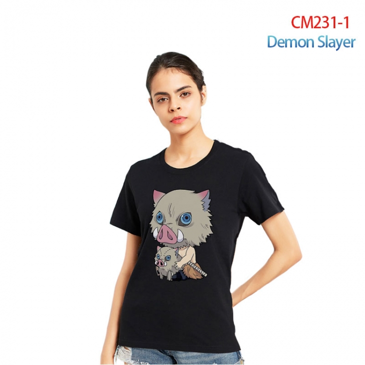 Demon Slayer Kimets Printed short-sleeved cotton T-shirt from S to 3XL CM231-1