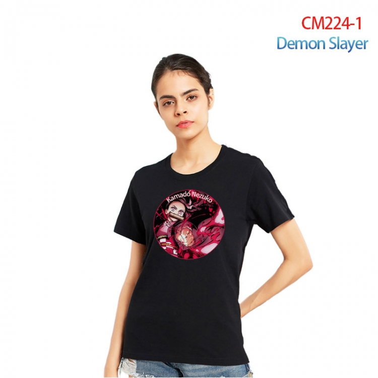 Demon Slayer Kimets Printed short-sleeved cotton T-shirt from S to 3XL CM224-1