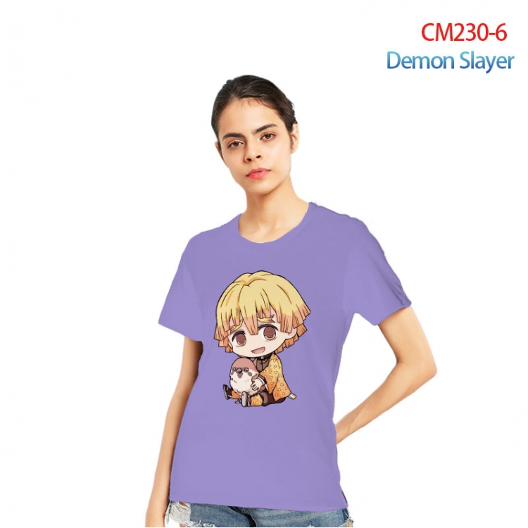 Demon Slayer Kimets Printed short-sleeved cotton T-shirt from S to 3XL CM230-6
