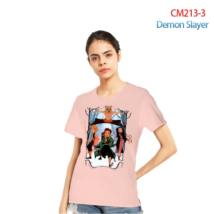 Demon Slayer Kimets Printed short-sleeved cotton T-shirt from S to 3XL CM213-3