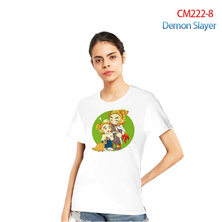 Demon Slayer Kimets Printed short-sleeved cotton T-shirt from S to 3XL CM222-8