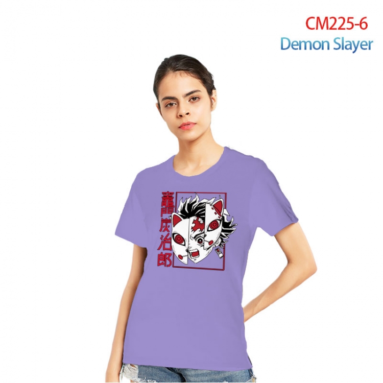 Demon Slayer Kimets Printed short-sleeved cotton T-shirt from S to 3XL  CM225-6