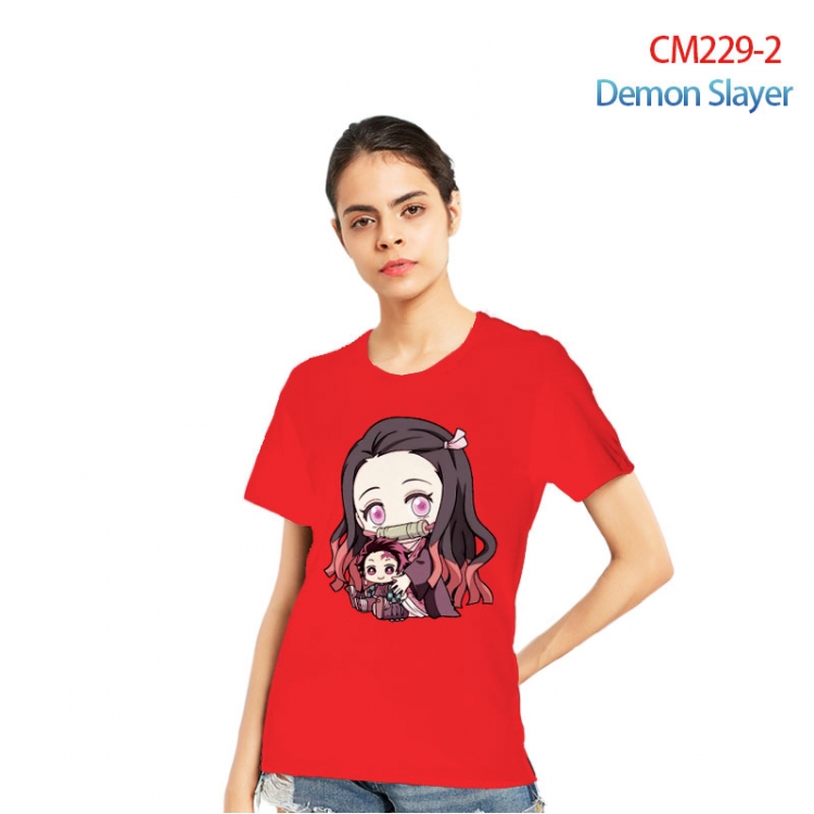 Demon Slayer Kimets Printed short-sleeved cotton T-shirt from S to 3XL CM229-2