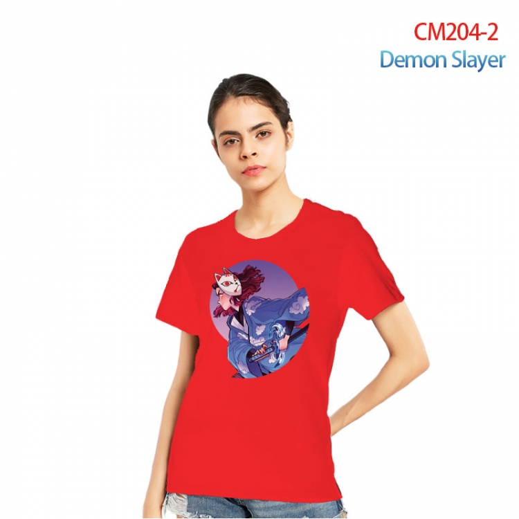 Demon Slayer Kimets Printed short-sleeved cotton T-shirt from S to 3XL CM204-2