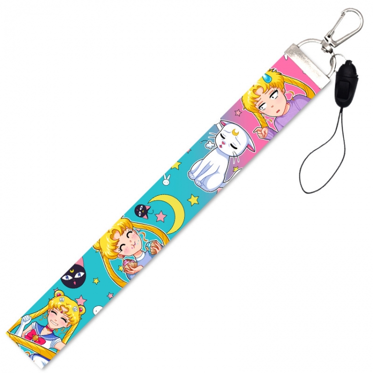 sailormoon Anime Silver buckle short mobile phone lanyard  22.5cm price for 10 pcs