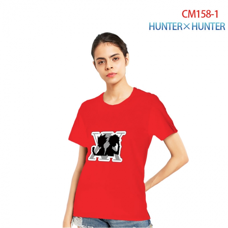 HunterXHunter Women's Printed short-sleeved cotton T-shirt from S to 3XL   CM158(10)