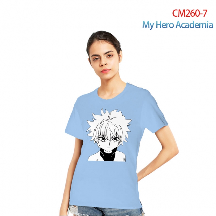 HunterXHunter Women's Printed short-sleeved cotton T-shirt from S to 3XL  CM260-7
