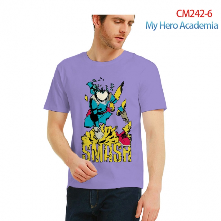 My Hero Academia male Printed short-sleeved cotton T-shirt from S to 3XL CM242-6