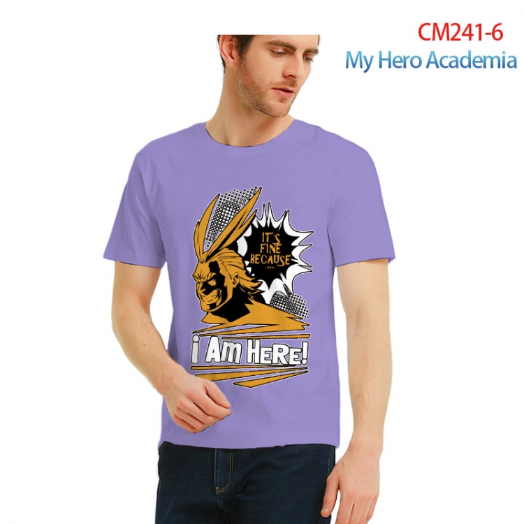 My Hero Academia male Printed short-sleeved cotton T-shirt from S to 3XL  CM241-6