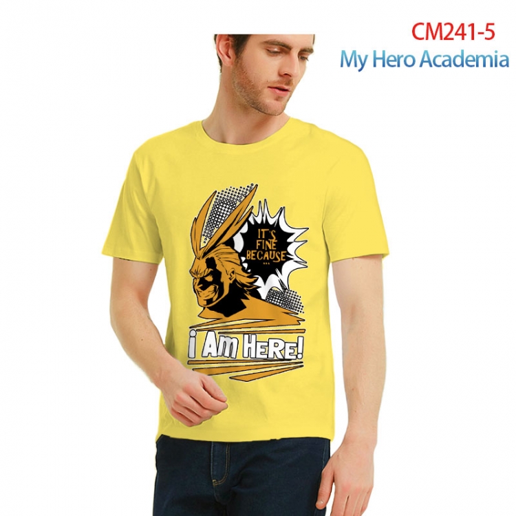 My Hero Academia male Printed short-sleeved cotton T-shirt from S to 3XL CM241-5