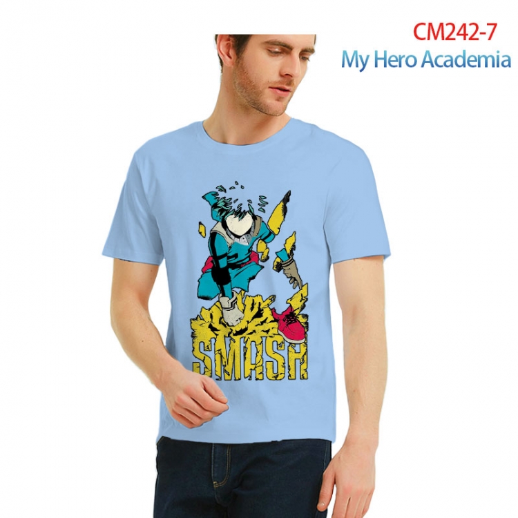 My Hero Academia male Printed short-sleeved cotton T-shirt from S to 3XL  CM242-7