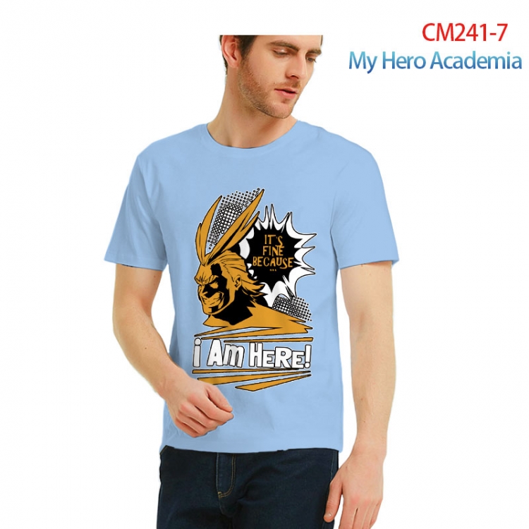 My Hero Academia male Printed short-sleeved cotton T-shirt from S to 3XL CM241-7