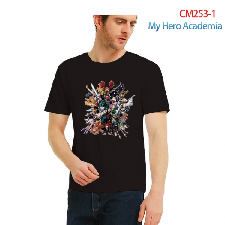 male Printed short-sleeved cotton T-shirt from S to 3XL  CM253-1
