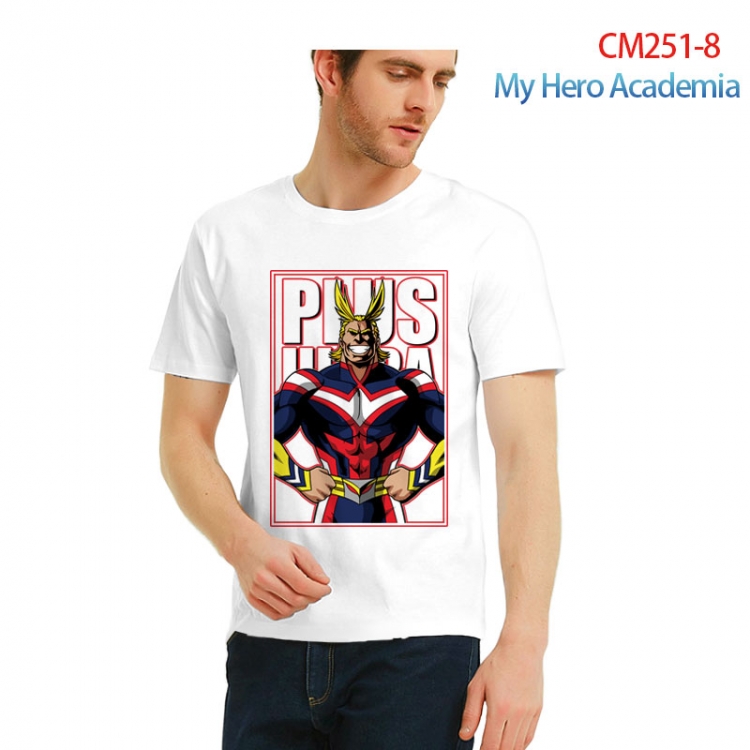 male Printed short-sleeved cotton T-shirt from S to 3XL  CM251-8