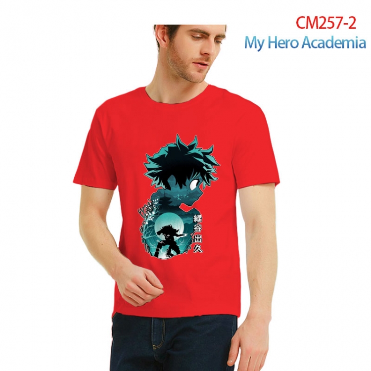 male Printed short-sleeved cotton T-shirt from S to 3XL  CM257-2