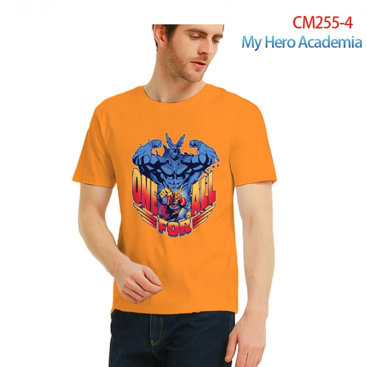 male Printed short-sleeved cotton T-shirt from S to 3XL  CM255-4