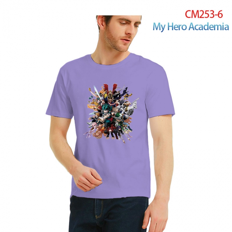 male Printed short-sleeved cotton T-shirt from S to 3XL   CM253-6