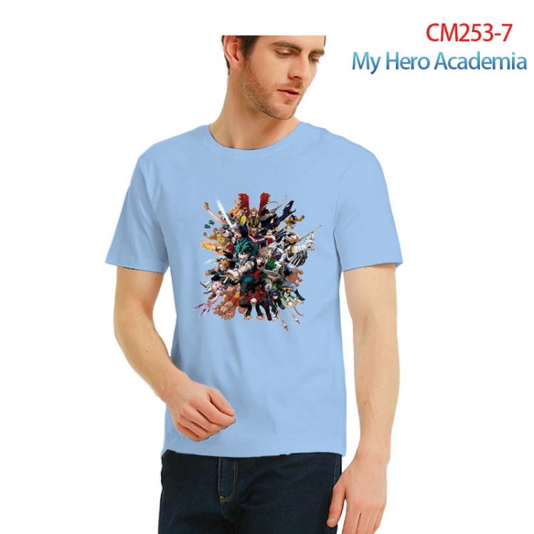 My Hero Academia male Printed short-sleeved cotton T-shirt from S to 3XL  CM253-7