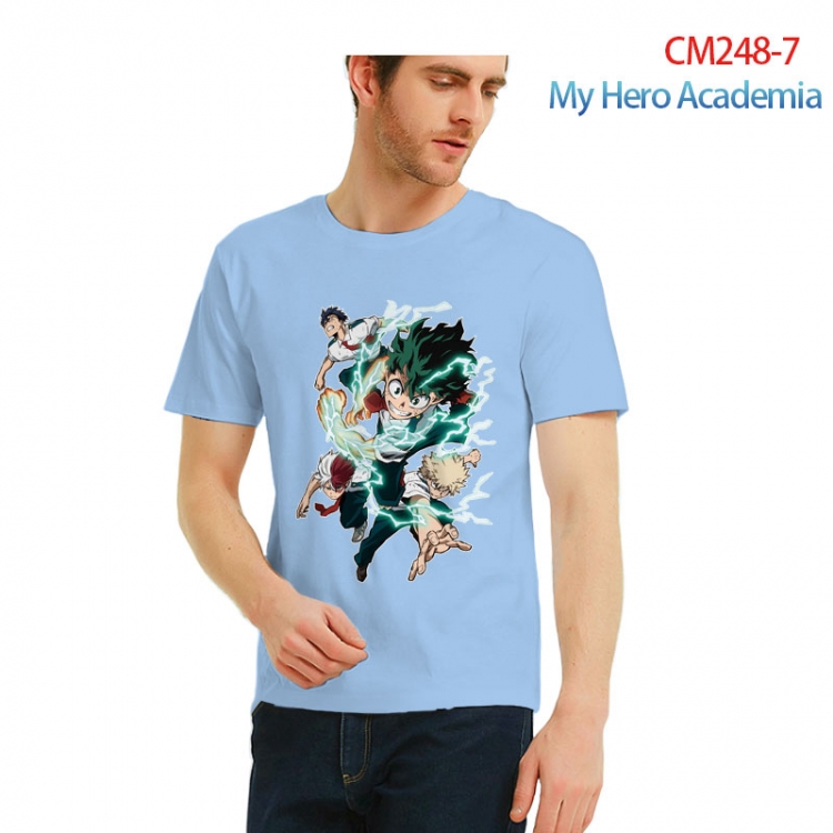 male Printed short-sleeved cotton T-shirt from S to 3XL  CM248-7