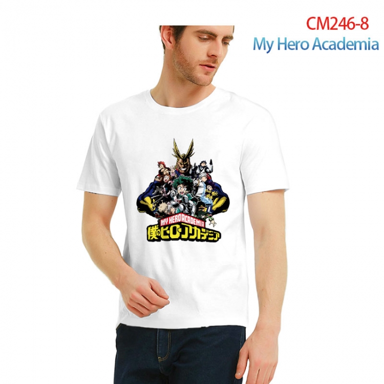 My Hero Academia male Printed short-sleeved cotton T-shirt from S to 3XL  CM246-8