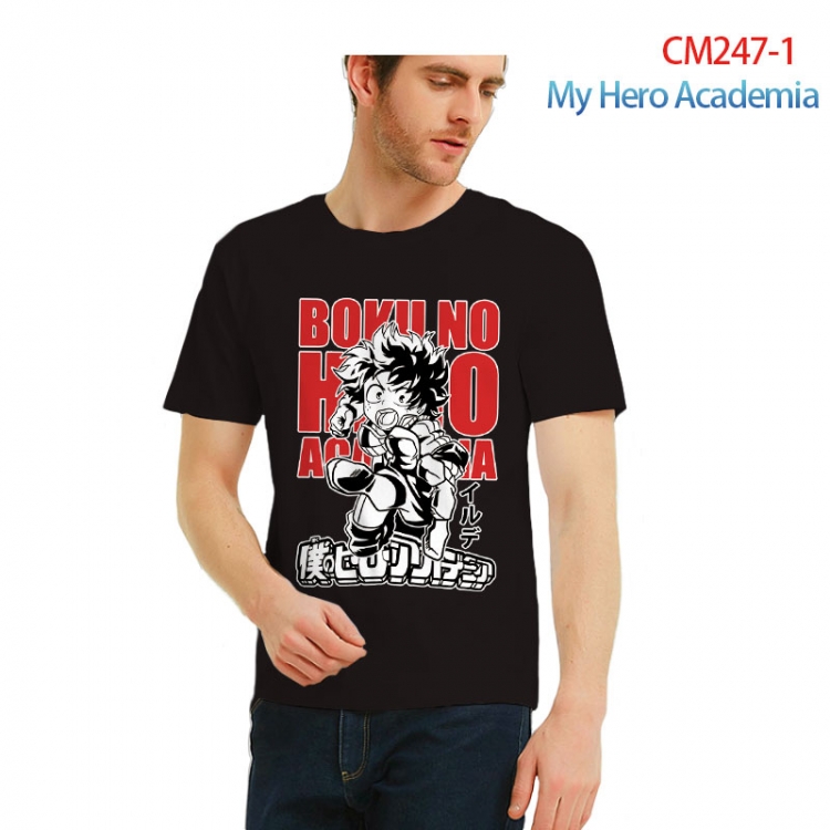 My Hero Academia male Printed short-sleeved cotton T-shirt from S to 3XL   CM247-1
