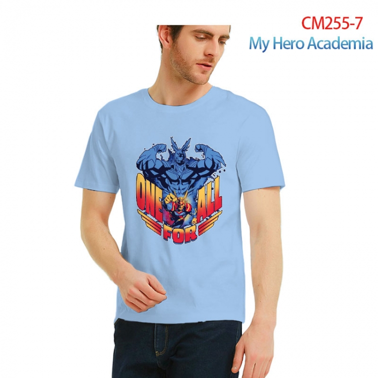 My Hero Academia male Printed short-sleeved cotton T-shirt from S to 3XL  CM255-7