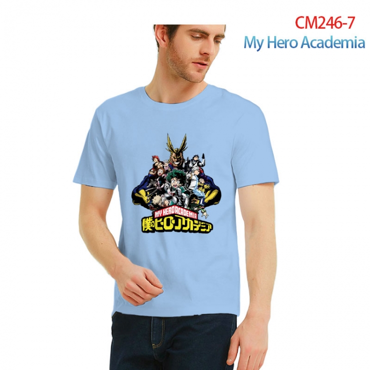 My Hero Academia male Printed short-sleeved cotton T-shirt from S to 3XL   CM246-7