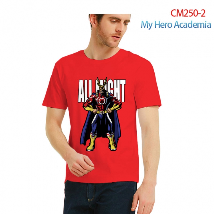 My Hero Academia male Printed short-sleeved cotton T-shirt from S to 3XL  CM250-2