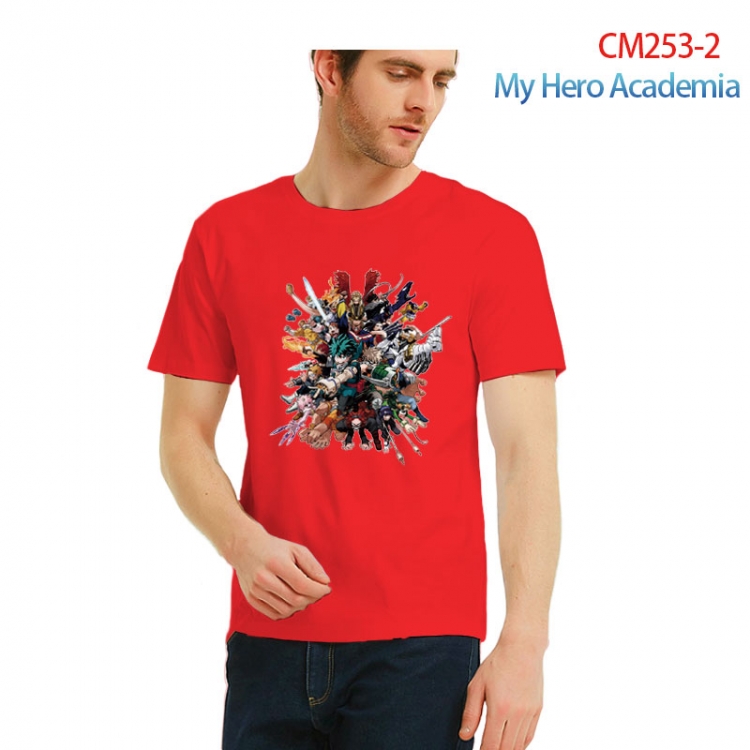 My Hero Academia male Printed short-sleeved cotton T-shirt from S to 3XL  CM253-2