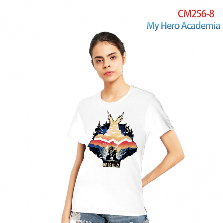 My Hero Academia Women's Printed short-sleeved cotton T-shirt from S to 3XL  CM256-8