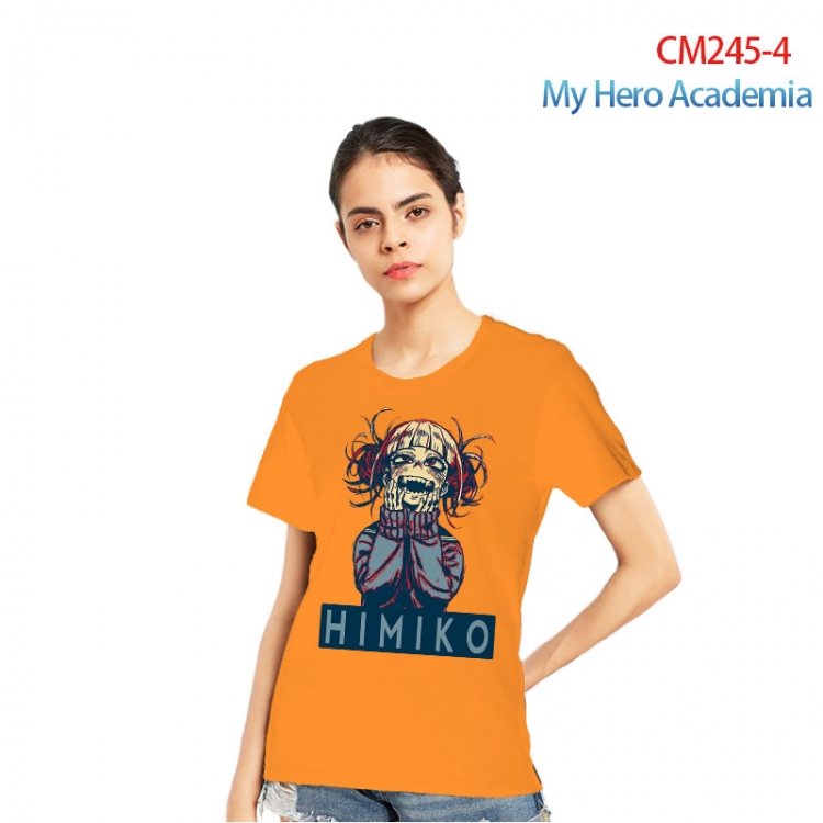My Hero Academia Women's Printed short-sleeved cotton T-shirt from S to 3XL  CM245-4
