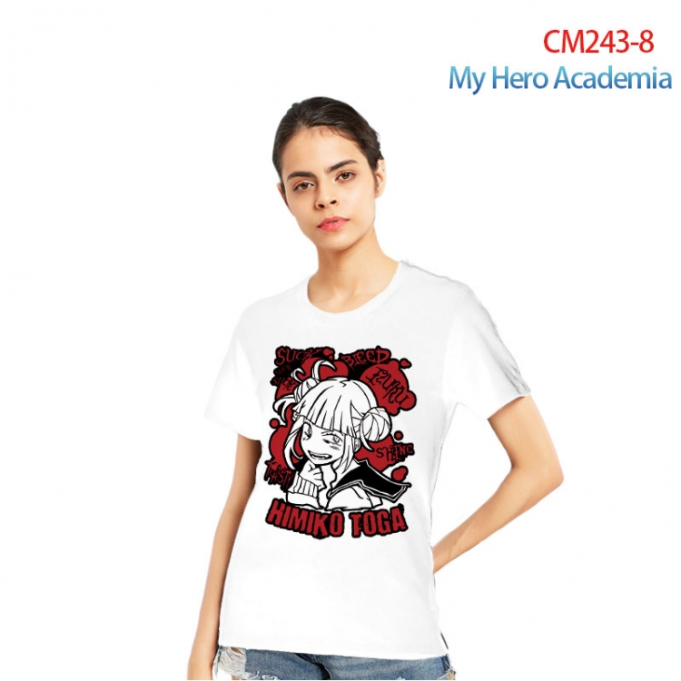 My Hero Academia Women's Printed short-sleeved cotton T-shirt from S to 3XL   CM243-8