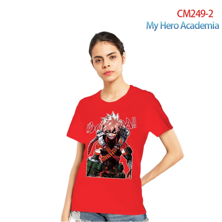 My Hero Academia Women's Printed short-sleeved cotton T-shirt from S to 3XL   CM249-2