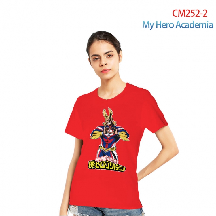 My Hero Academia Women's Printed short-sleeved cotton T-shirt from S to 3XL   CM252-2