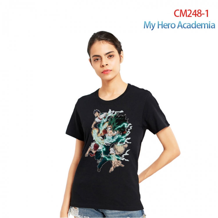 My Hero Academia Women's Printed short-sleeved cotton T-shirt from S to 3XL   CM248-1