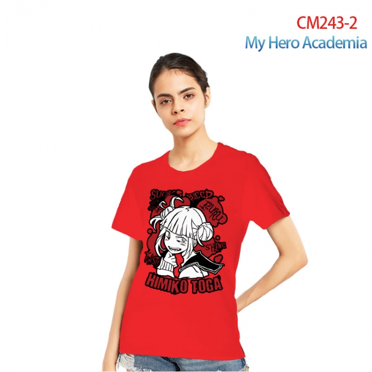 My Hero Academia Women's Printed short-sleeved cotton T-shirt from S to 3XL   CM243-2