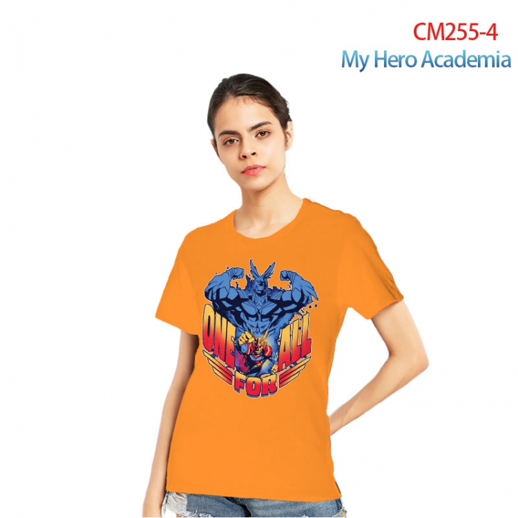 My Hero Academia Women's Printed short-sleeved cotton T-shirt from S to 3XL   CM255-4