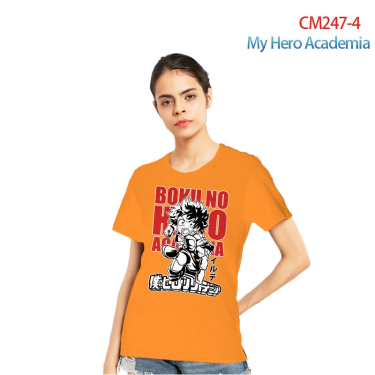 My Hero Academia Women's Printed short-sleeved cotton T-shirt from S to 3XL   CM247-4