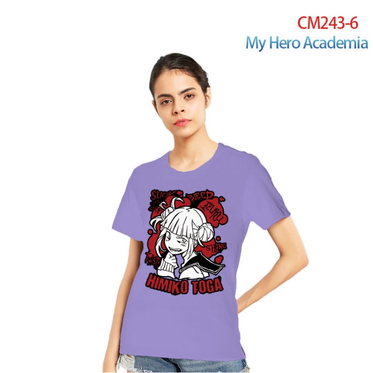 My Hero Academia Women's Printed short-sleeved cotton T-shirt from S to 3XL   CM243-6
