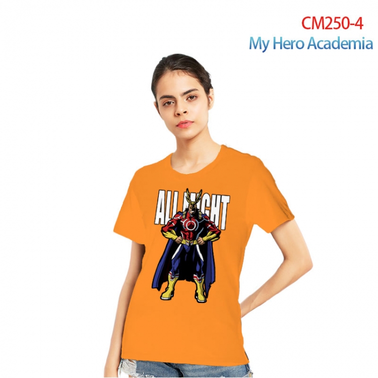 My Hero Academia Women's Printed short-sleeved cotton T-shirt from S to 3XL    CM250-4