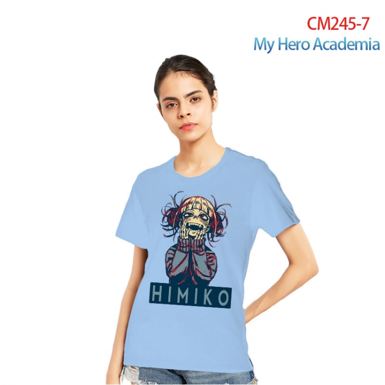 My Hero Academia Women's Printed short-sleeved cotton T-shirt from S to 3XL   CM245-7