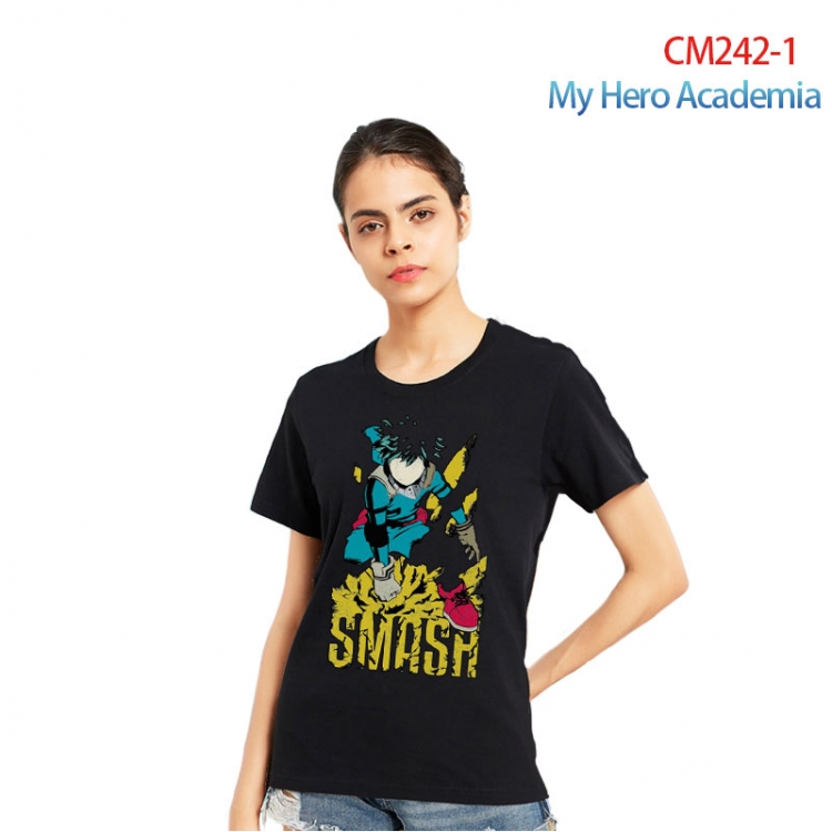 My Hero Academia Women's Printed short-sleeved cotton T-shirt from S to 3XL   CM242-1