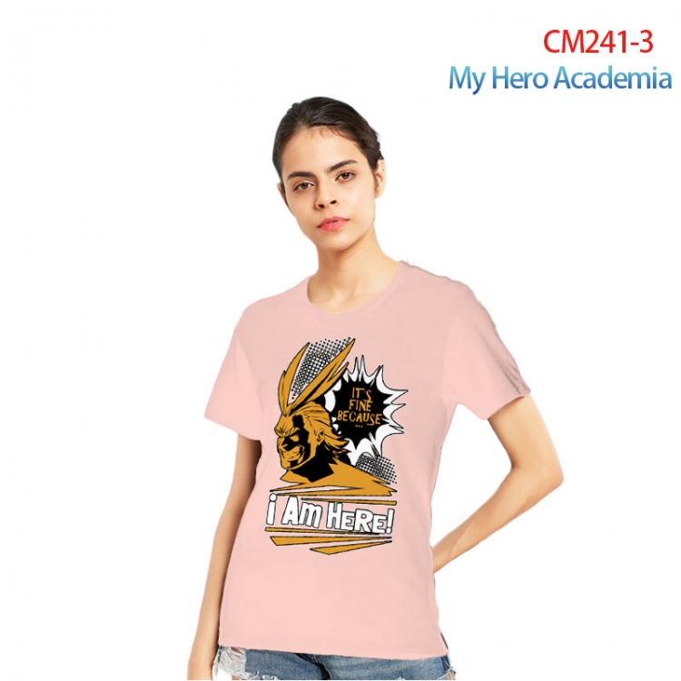 My Hero Academia Women's Printed short-sleeved cotton T-shirt from S to 3XL  CM241-3