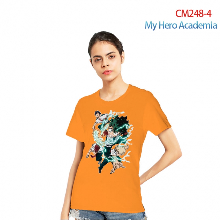 My Hero Academia Women's Printed short-sleeved cotton T-shirt from S to 3XL  CM248-4