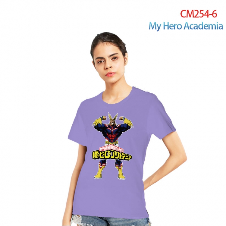 My Hero Academia Women's Printed short-sleeved cotton T-shirt from S to 3XL  CM254-6