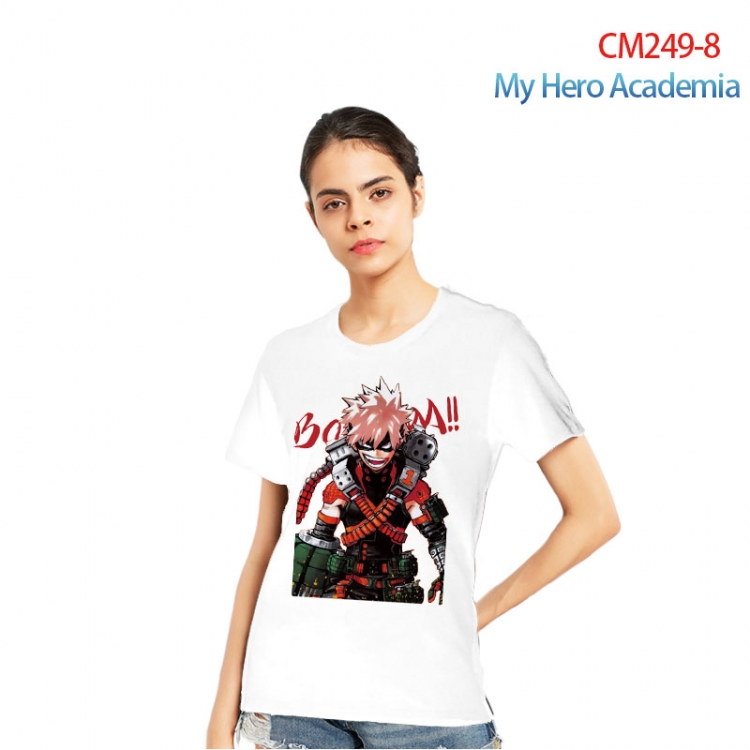 My Hero Academia Women's Printed short-sleeved cotton T-shirt from S to 3XL   CM249-8