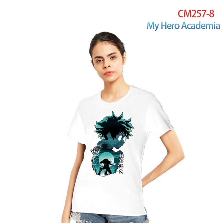 My Hero Academia Women's Printed short-sleeved cotton T-shirt from S to 3XL  CM257-8