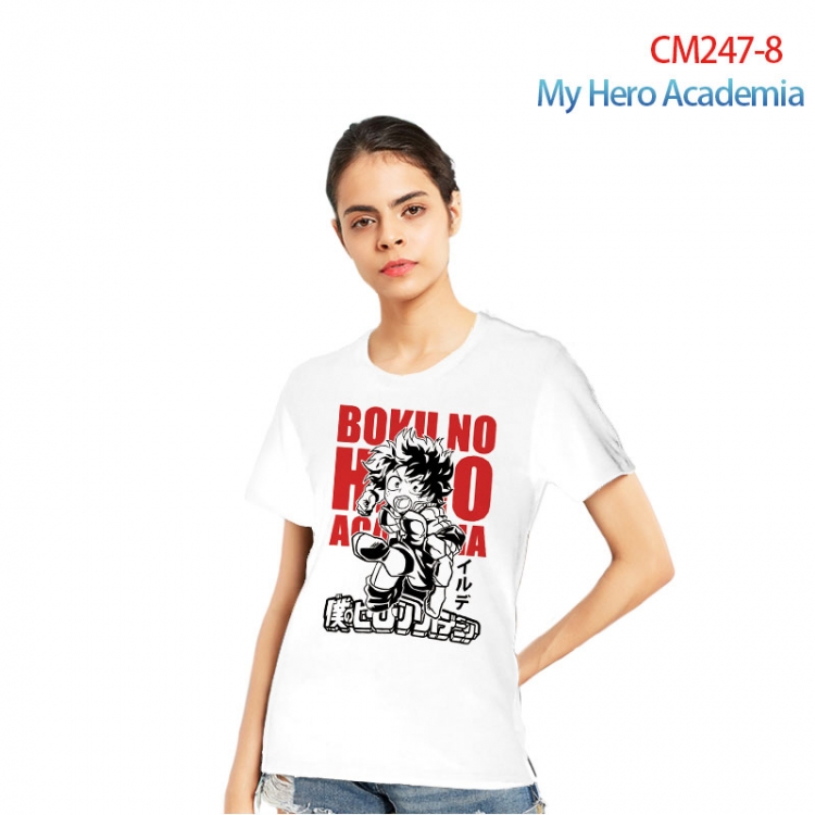 My Hero Academia Women's Printed short-sleeved cotton T-shirt from S to 3XL  CM247-8