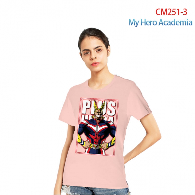 My Hero Academia Women's Printed short-sleeved cotton T-shirt from S to 3XL  CM251-3
