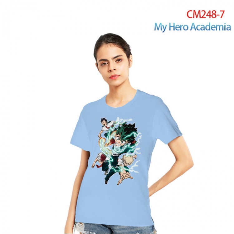 My Hero Academia Women's Printed short-sleeved cotton T-shirt from S to 3XL CM248-7